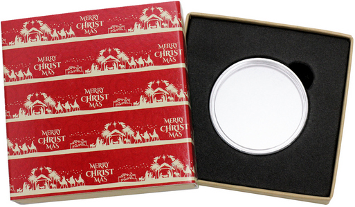 SilverTowne Natural Kraft Paper Gift Box with Nativity Box Sleeve